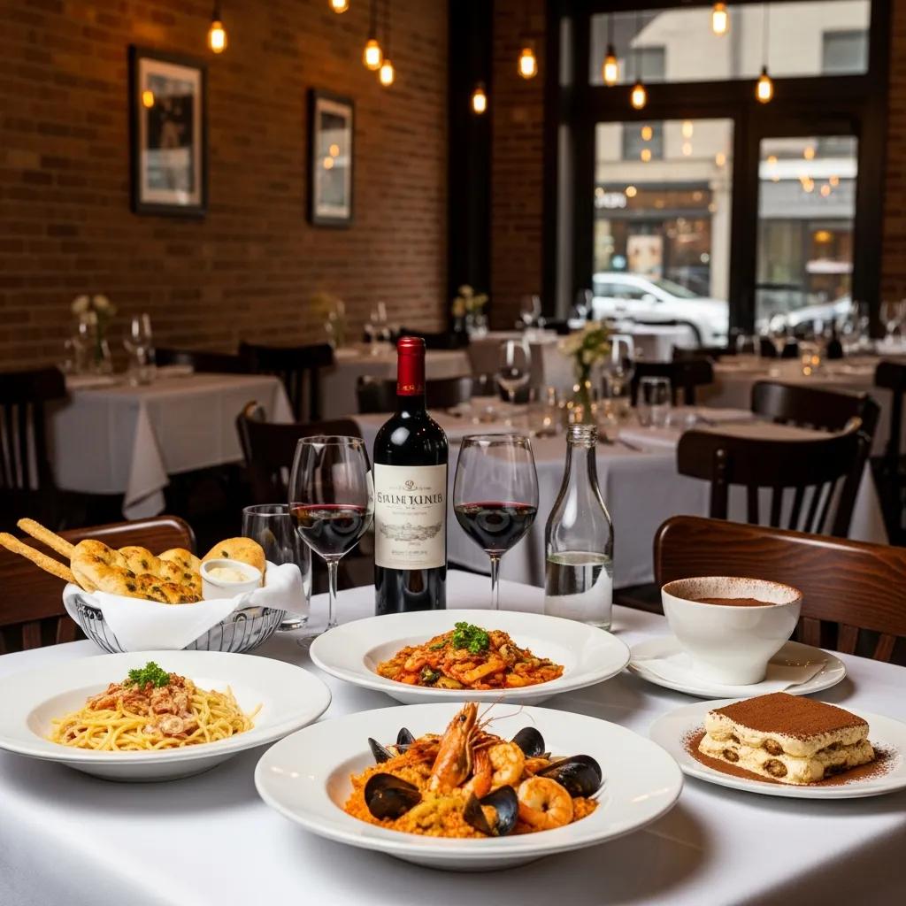 Restaurant italien centre ville Montreal avec une expérience culinaire authentique et une variété de plats traditionnels